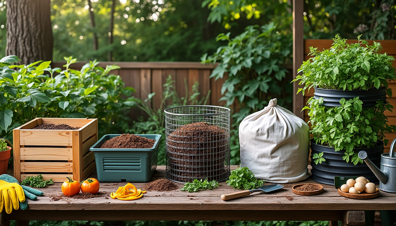 découvrez 5 modèles simples de composteurs à fabriquer soi-même pour recycler vos déchets organiques et enrichir votre jardin facilement.