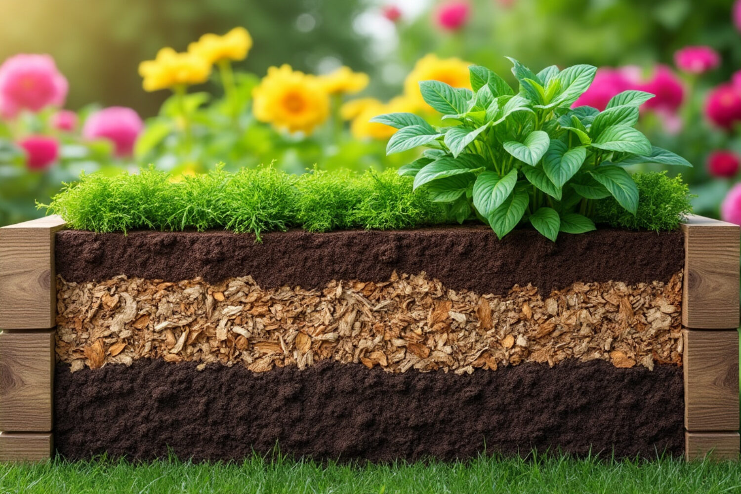 Comment remplir un potager surélevé, couche par couche ?