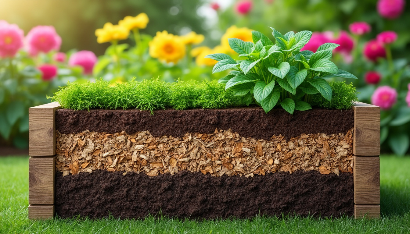 découvrez comment remplir un potager surélevé étape par étape, en superposant les couches idéales pour une croissance optimale de vos plantes et un sol fertile.