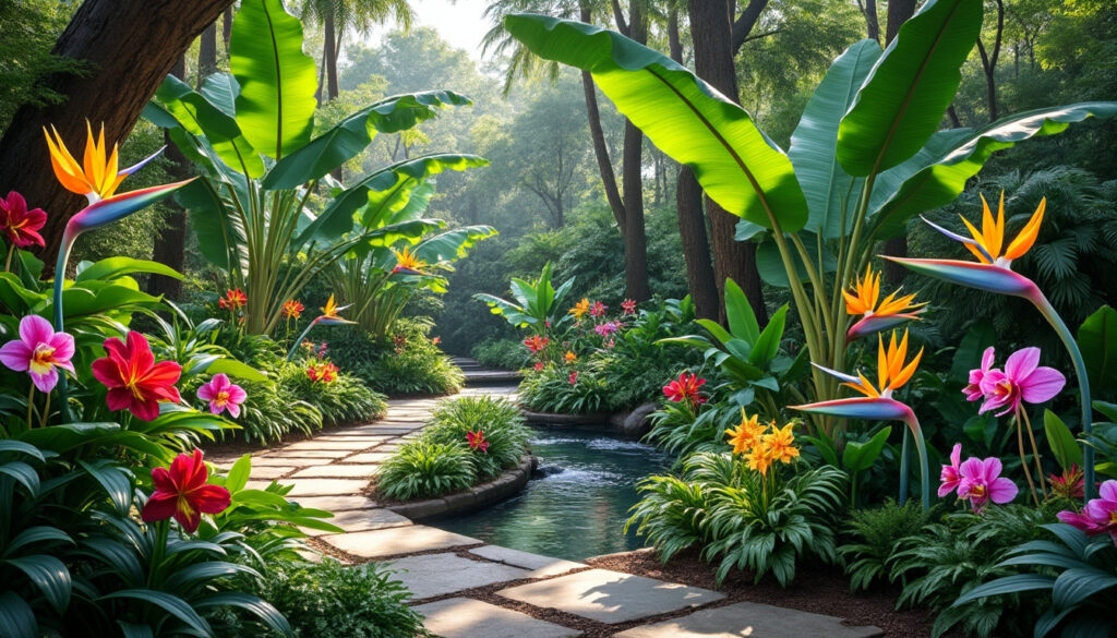 apprenez à créer un jardin exotique adapté à notre climat, avec des conseils pratiques pour choisir les plantes, aménager l'espace et entretenir votre oasis tropicale toute l'année.