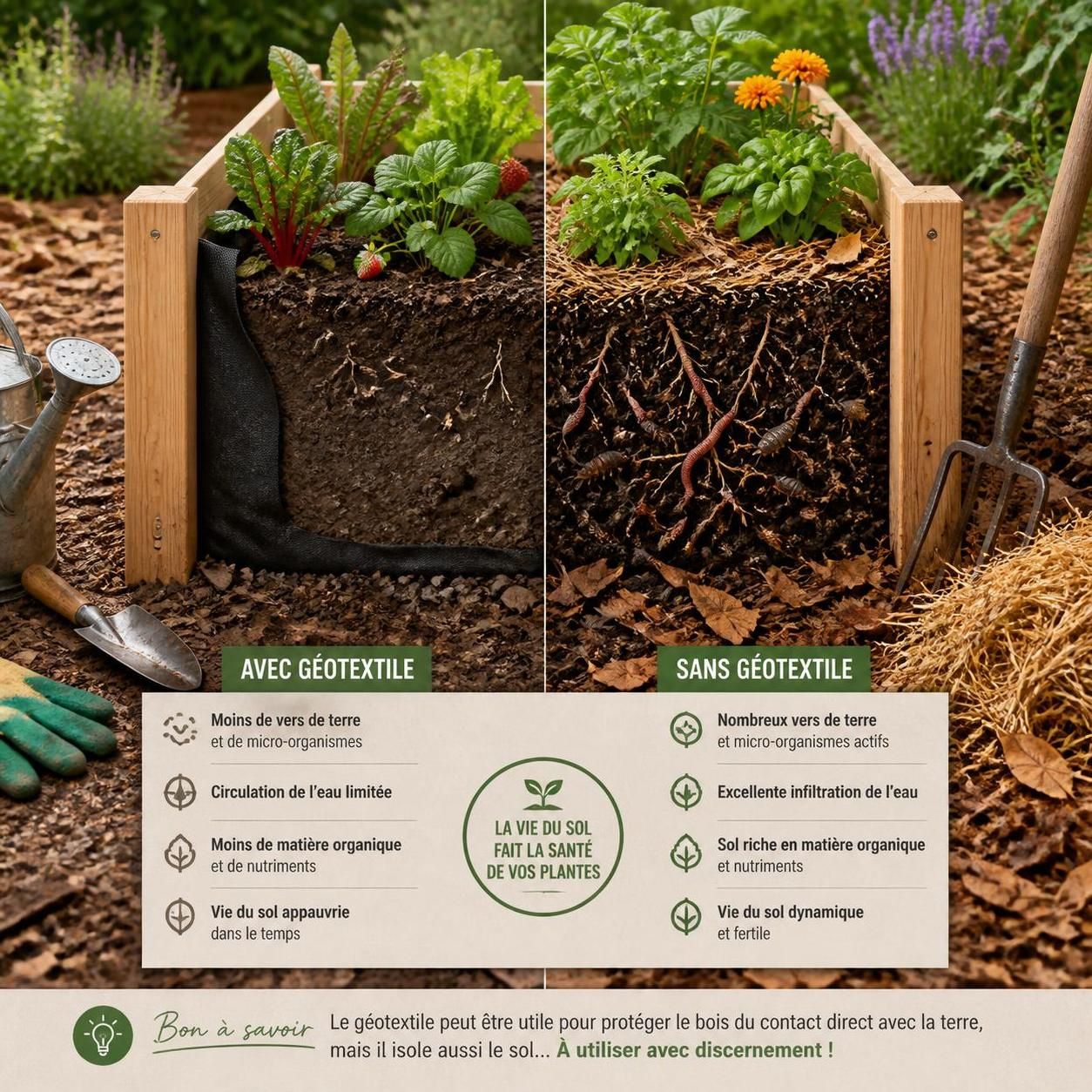 découvrez si l'utilisation d'un géotextile dans un carré potager est réellement indispensable pour améliorer la culture de vos légumes et protéger votre sol.