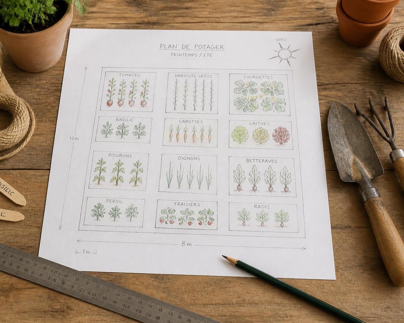 apprenez à dessiner votre potager avec notre plan gratuit, utilisez des outils en ligne pratiques et suivez nos conseils essentiels pour débuter facilement votre jardin potager.