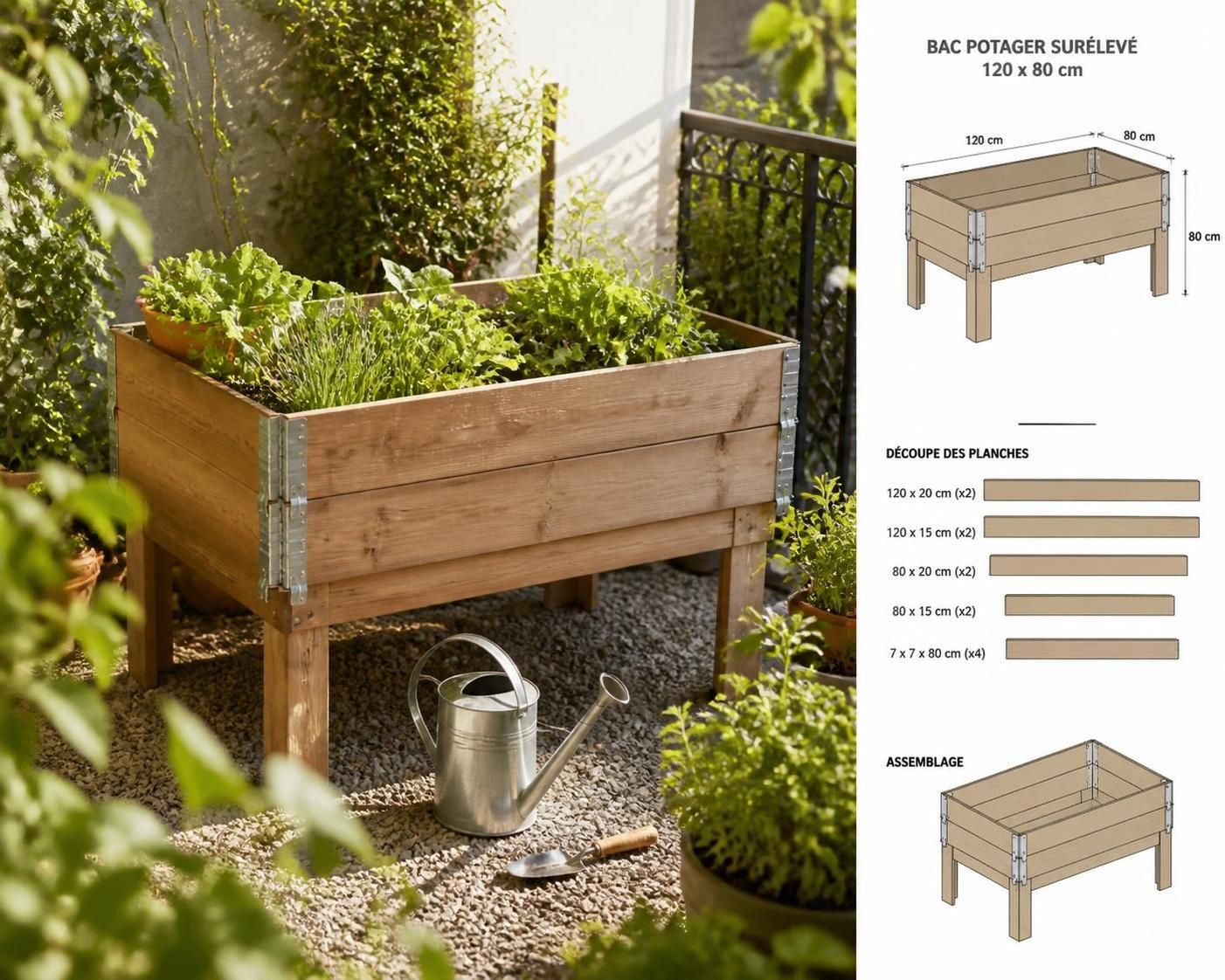 découvrez notre tuto pas à pas pour fabriquer un bac potager en bois, béton ou palettes. guide complet pour créer facilement votre espace de jardinage personnalisé.