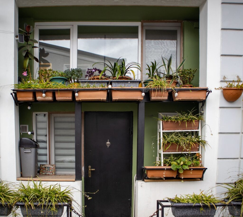 Aménager un petit jardin en — petit jardin urbain avec plantes verticales